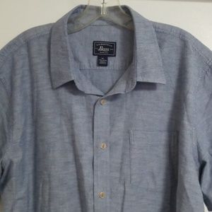 G.H. Bass Blue SS Casual Shirt